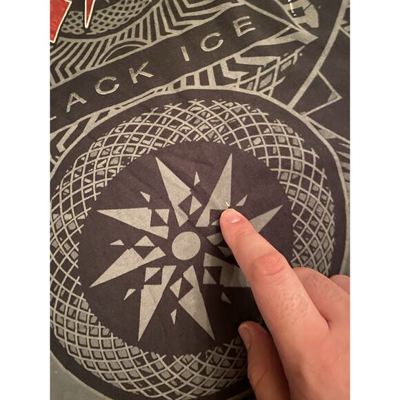 AC/DC Black Ice Concert Tour Men's Black Cotton T-Shirt Size XXL Long Sleeve - Picture 4 of 8